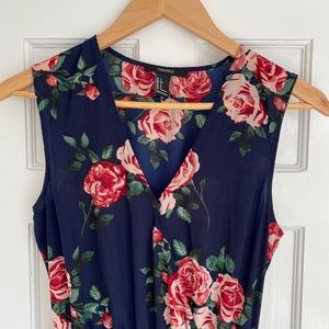 Forever 21 navy blue full length dress